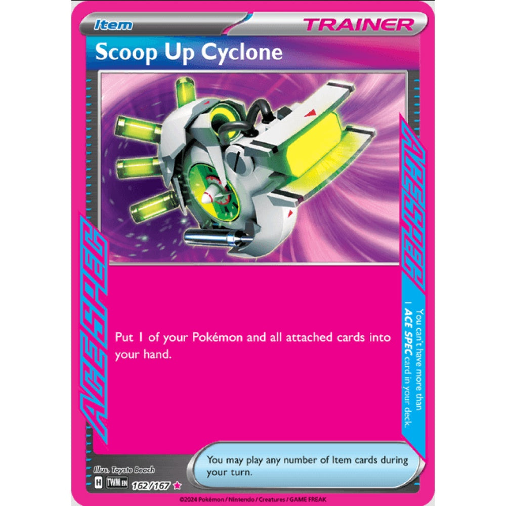 Scoop Up Cyclone, Ultra Rare, 162/167, Pokemon Card Game, Twilight Masquerade