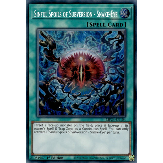 Sinful Spoils of Subversion - Snake-Eye (MP24-EN104 Prismatic)