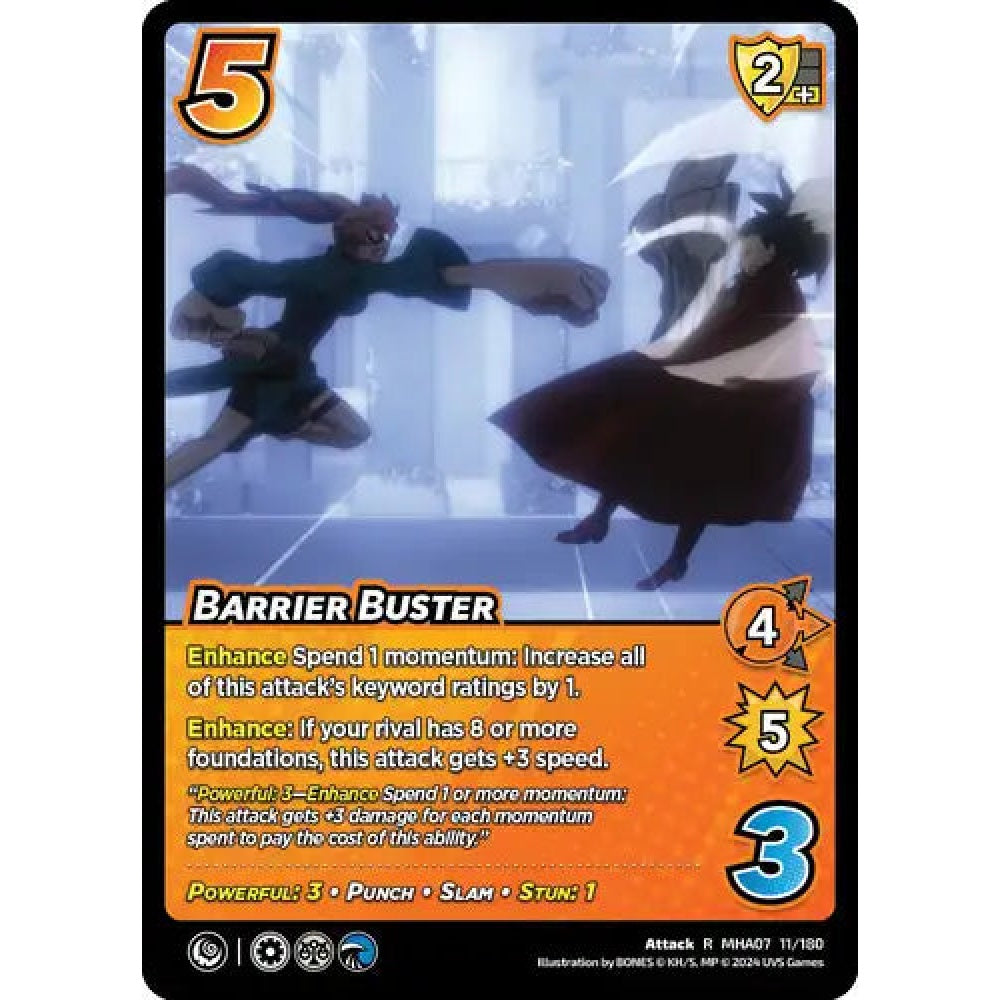 Barrier Buster, 11/180, R, UniVersus, MHA07 Girl Power