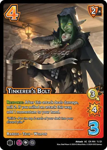 Tinkerer's Bolt (UC CR-MN 11/21)