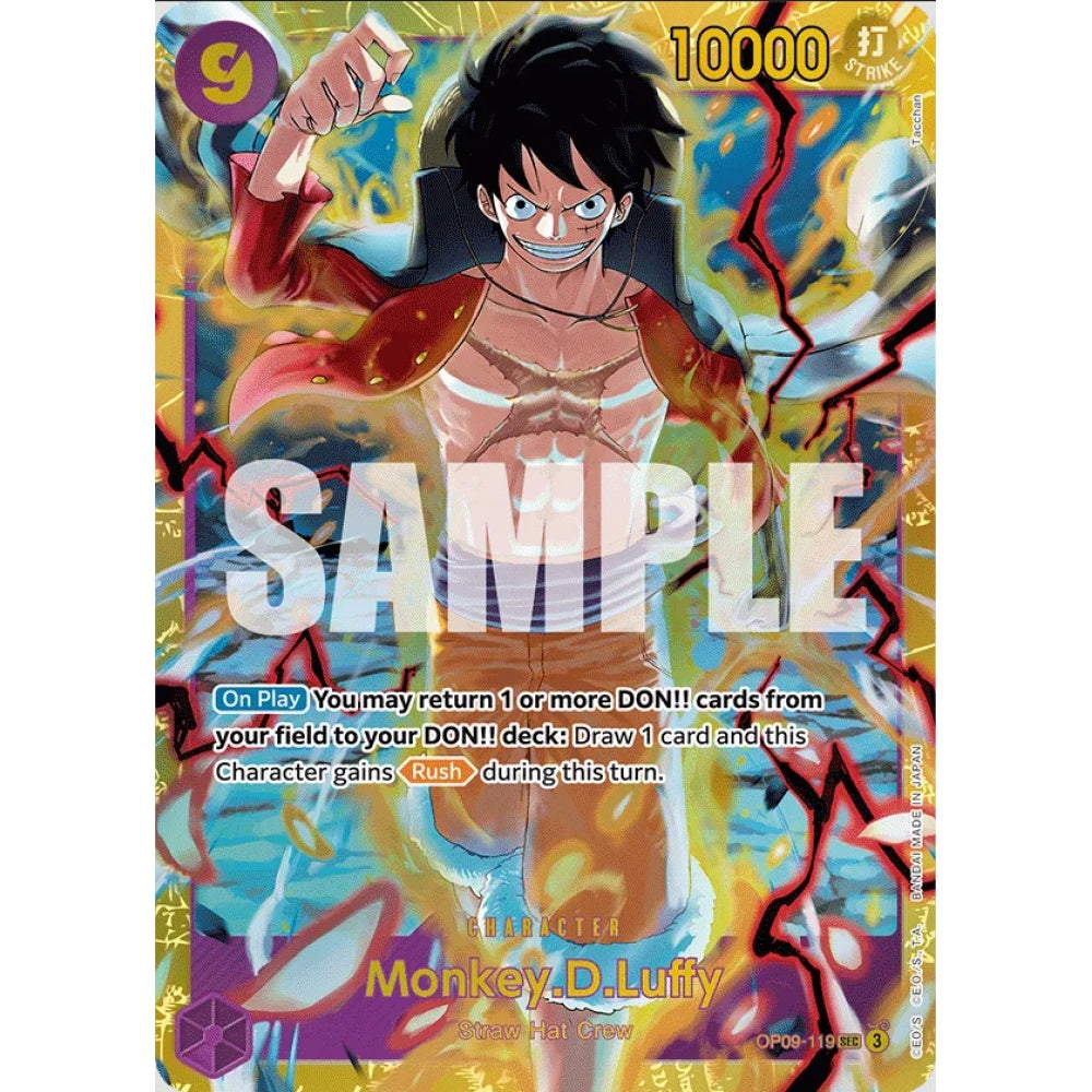 Monkey.D.Luffy, SEC, OP09-119, One Piece Card Game, OP09 Emperors in the New World