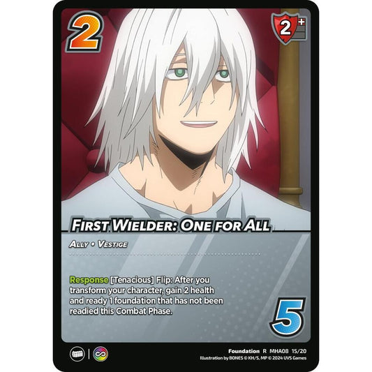 First Wielder: One for All, 15/20, MHA08, Universus, Challenger Series: My Hero Academia - Dark Hero Arc, Rare