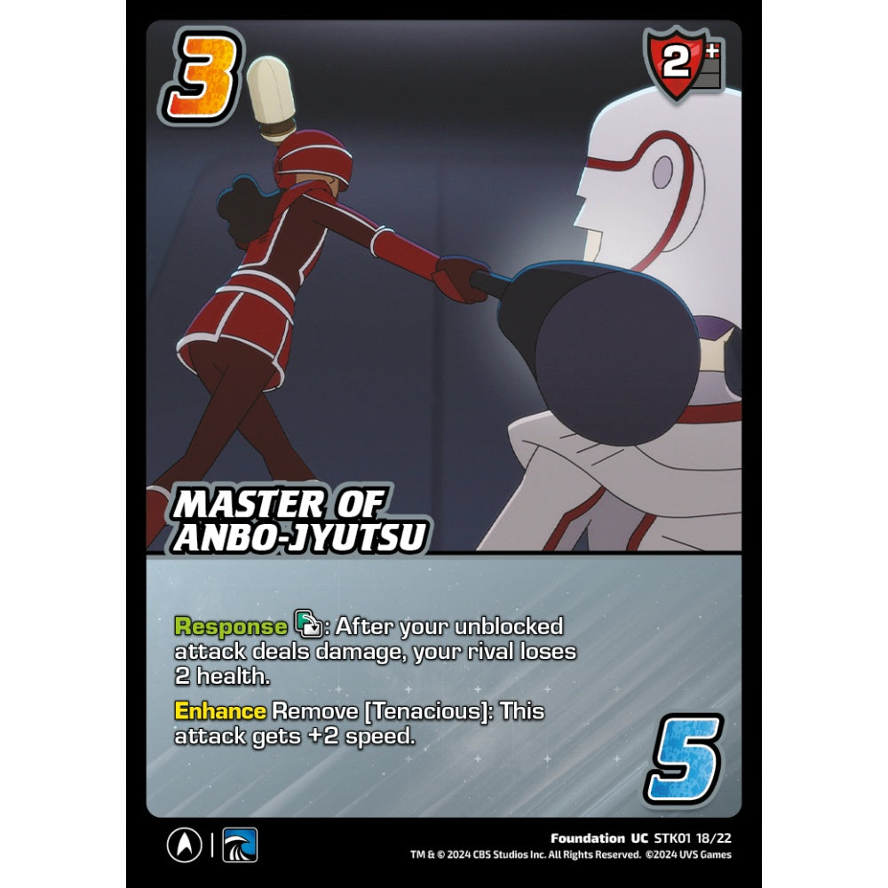 Master of Anbo-Jyutsu, 18/22, STK01, Universus, Star Trek Lower Decks Challenger Decks, Foundation, UC