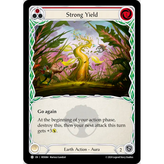 Strong Yield (Red) (ROS064 C Rainbow foil)