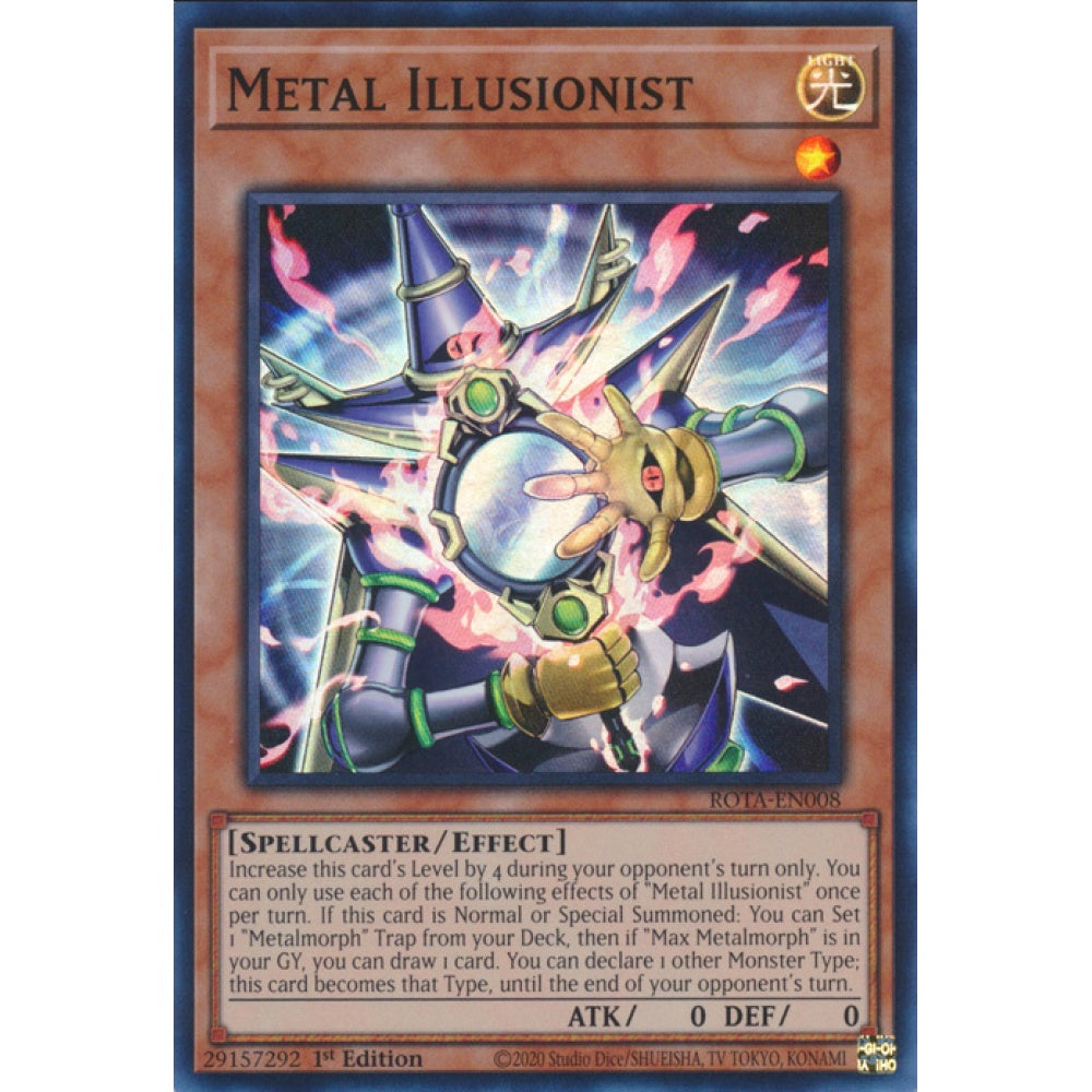 Metal Illusionist, ROTA-EN008, Super, Yu-Gi-Oh, Rage of the Abyss