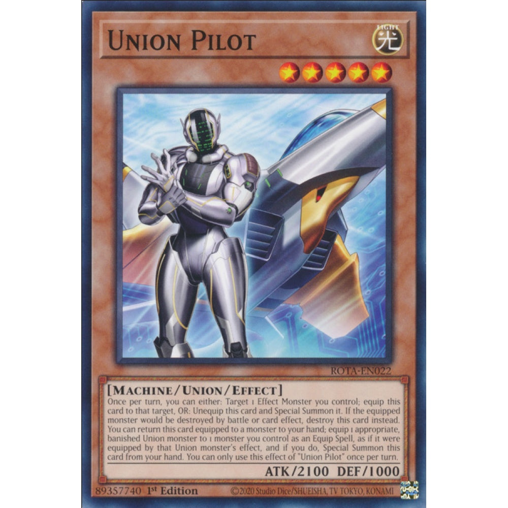 Union Pilot, ROTA-EN022, Common, Yu-Gi-Oh, Rage of the Abyss