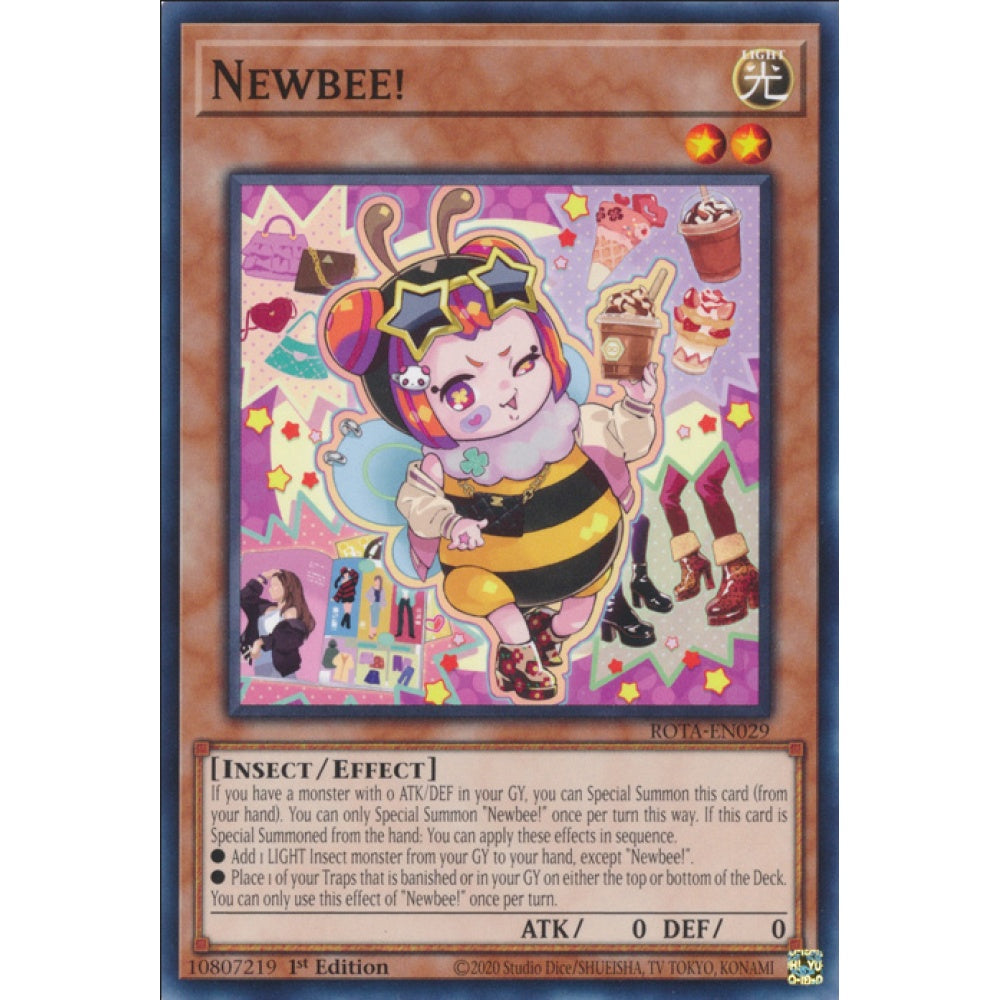 Newbee!, ROTA-EN029, Common, Yu-Gi-Oh, Rage of the Abyss