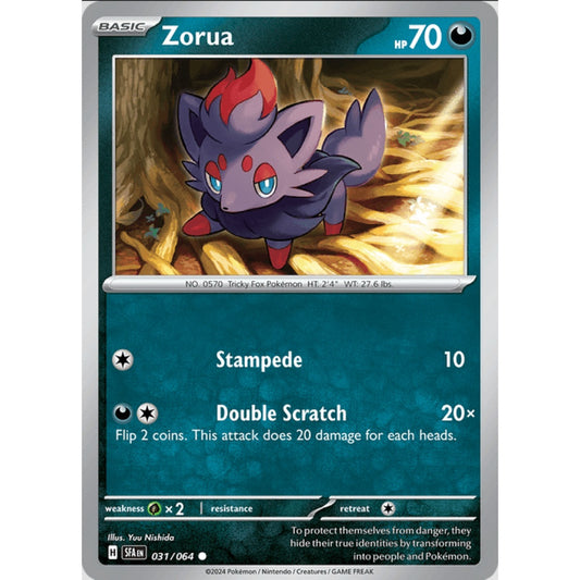 Zorua (SFA 031/064 Common Reverse)