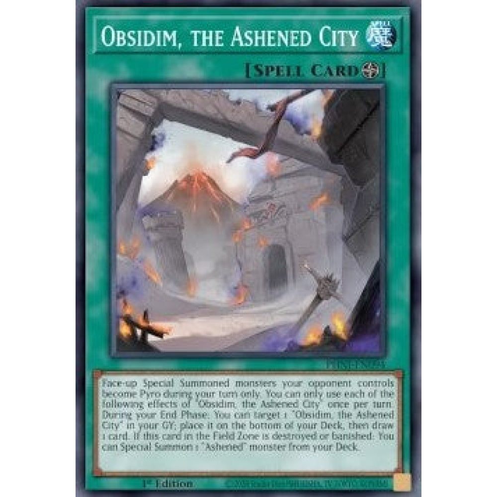 Yu-Gi-Oh! PHNI-EN094 Obsidim, the Ashened City