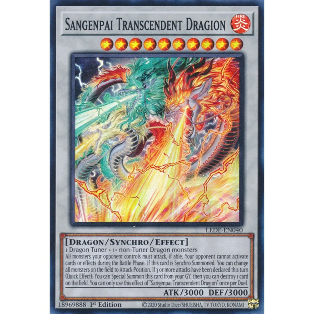 Sangenpai Transcendent Dragion (LEDE-EN040 Super)