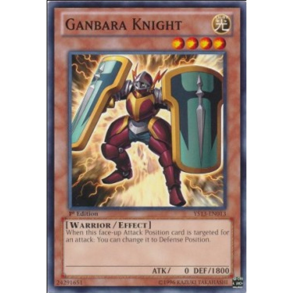 Yu-Gi-Oh! YS13-EN013 Ganbara Knight (Common)