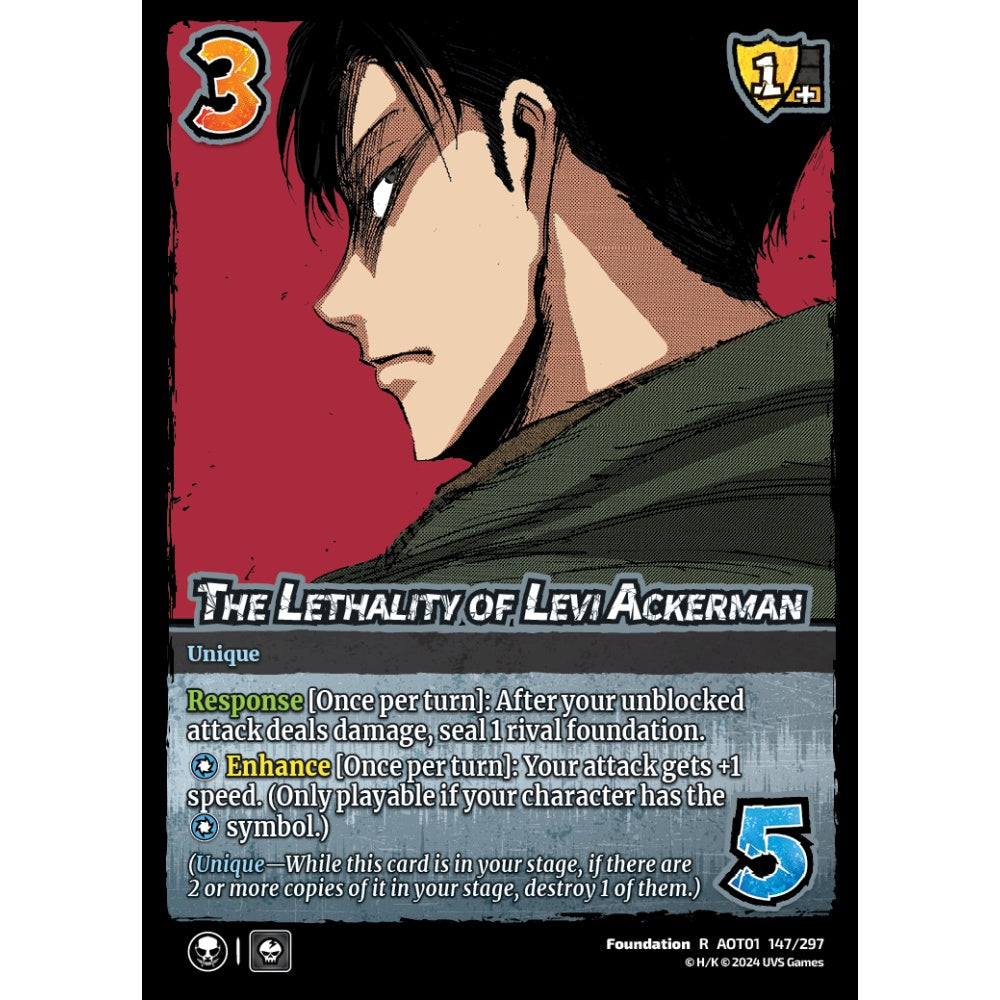 The Lethality of Levi Ackerman (R AOT01 147/297)