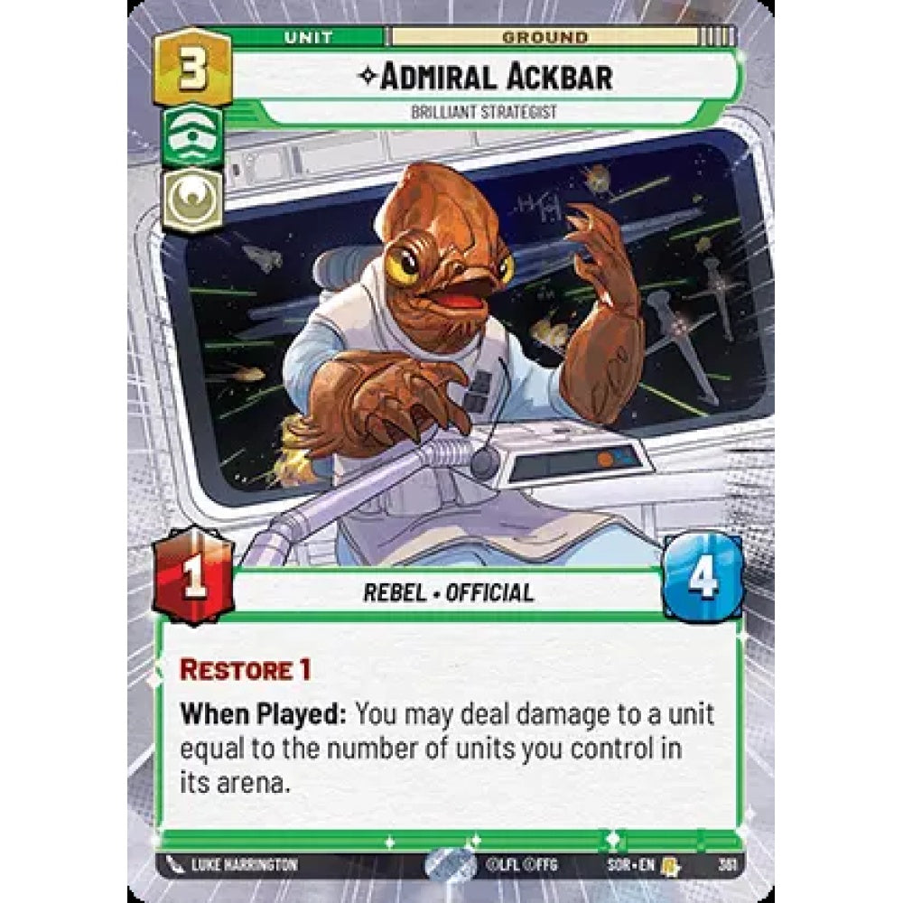 Admiral Ackbar (R SOR 361) Hyperspace