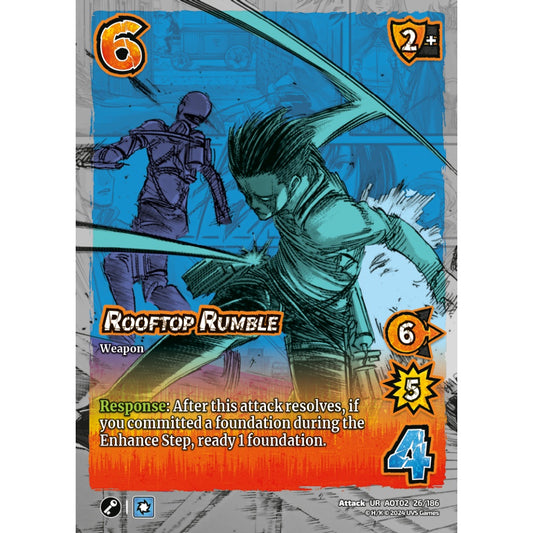 Rooftop Rumble, 26/186, AOT02, Universus, Attack on Titan: Origins of Power, Attack, UR