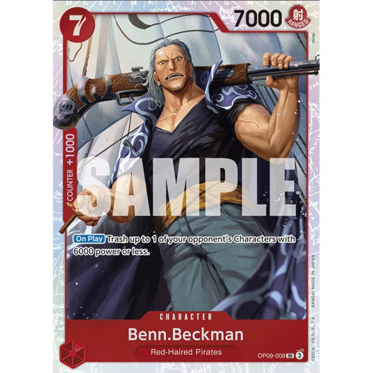 Benn.Beckman, SR, OP09-009, One Piece Card Game, OP09 Emperors in the New World