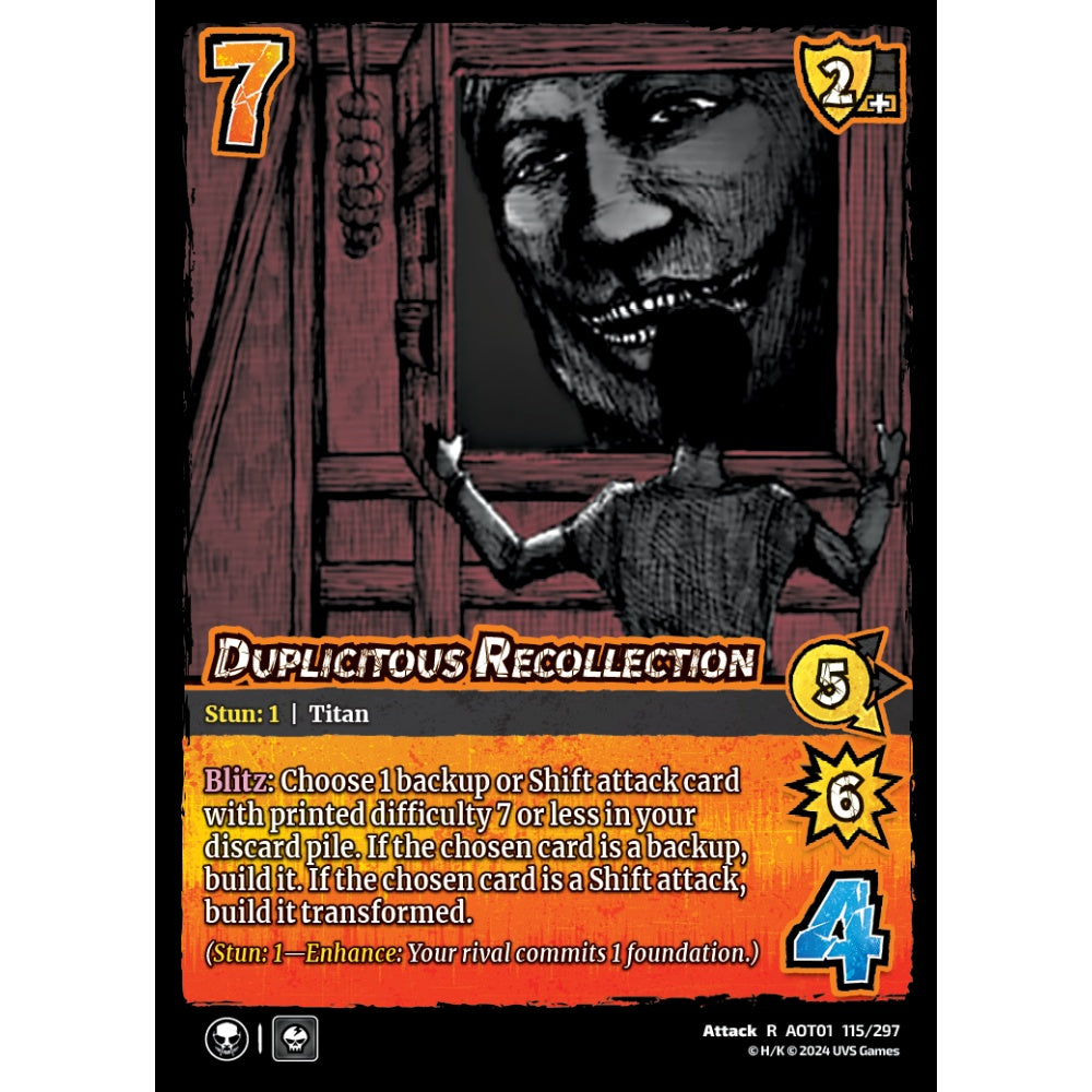 Duplicitous Recollection (R AOT01 115/297)