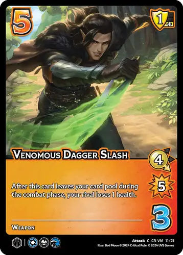 Venomous Dagger Slash (C CR-VM 11/21) - Foil