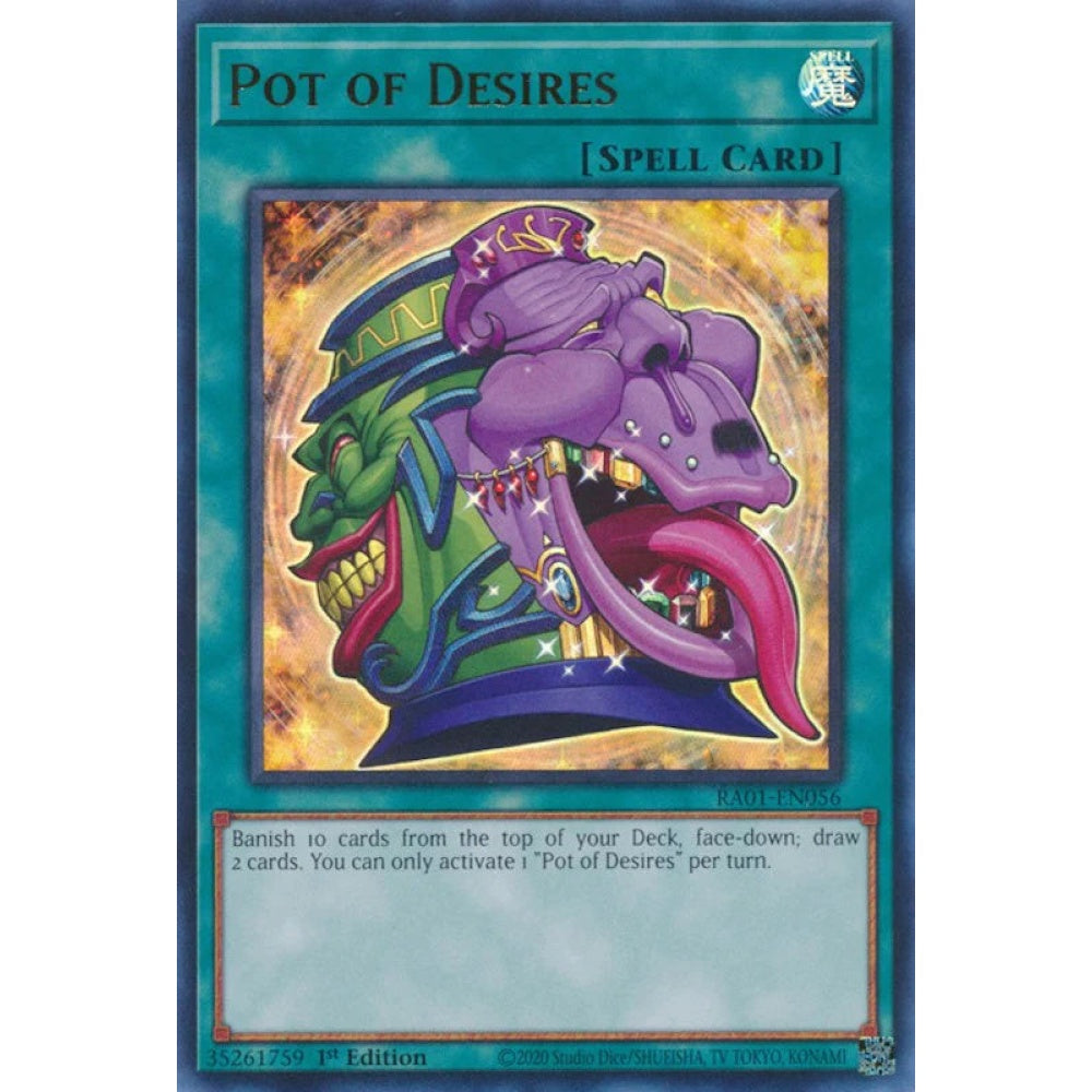 Yu-Gi-Oh! RA01-EN056 Pot of Desires (Ultra Rare)