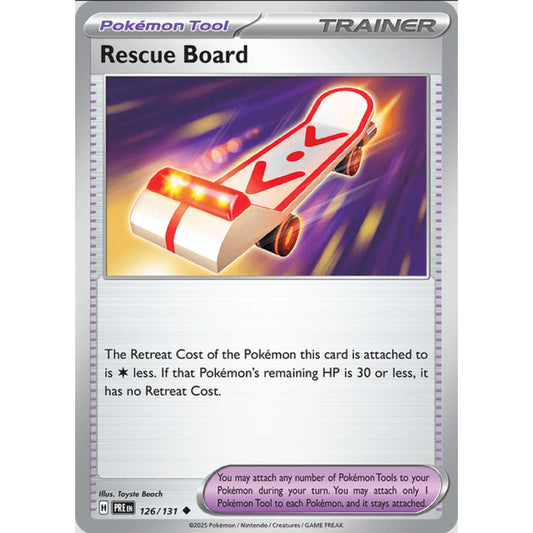 Rescue Board, Uncommon, 126/191, Pokemon Card Game, Prismatic Evolutions