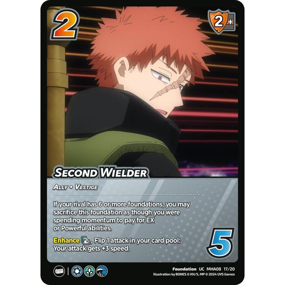 Second Wielder, 17/20, MHA08, Universus, Challenger Series: My Hero Academia - Dark Hero Arc, Uncommon