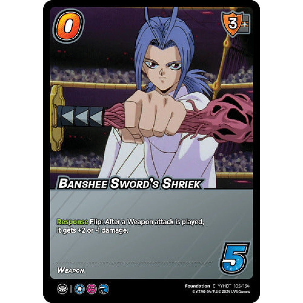 Banshee Sword's Shriek, 105/154, C, UniVersus, Yu Yu Hakusho: Dark Tournament