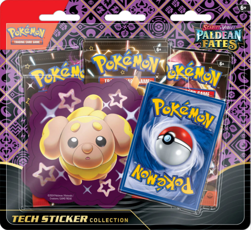 Pokemon Paldean Fates Tech Sticker Collection - Fidough