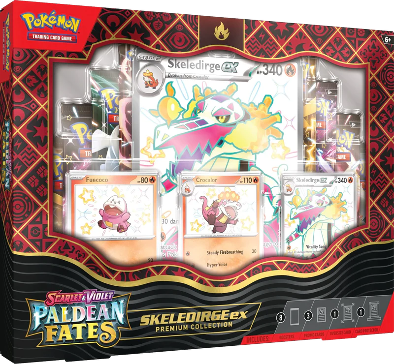 Pokemon Paldean Fates Premium Collection Box - Skeledirge