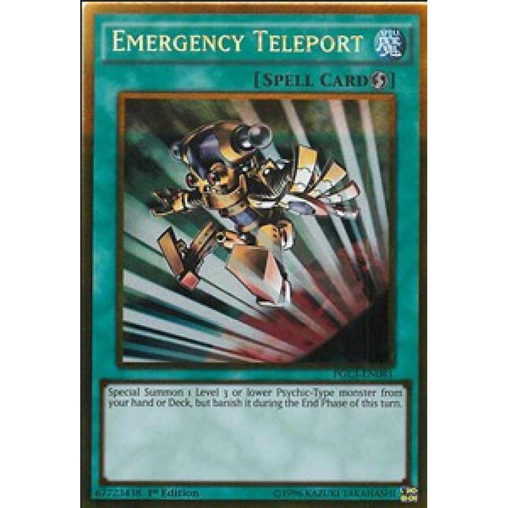 Yu-Gi-Oh! PGL3-EN081 Emergency Teleport (Gold Rare)