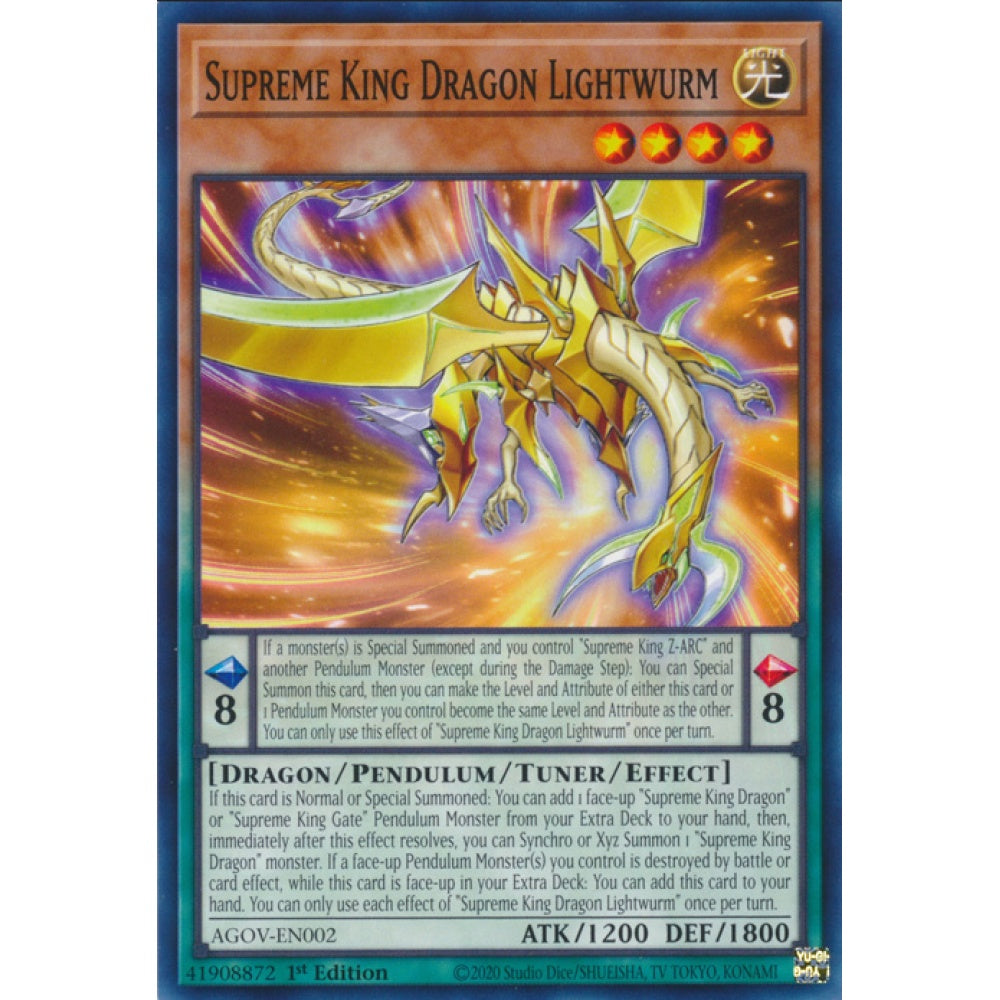 Supreme King Dragon Lightwurm (AGOV-EN002)