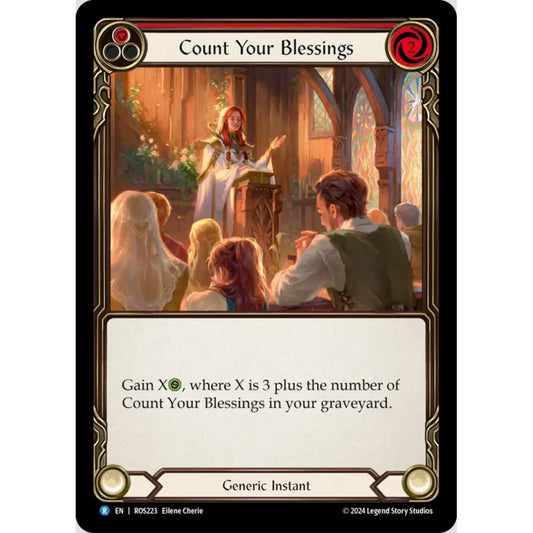 Count Your Blessings (Red) (ROS223 R Rainbow foil)