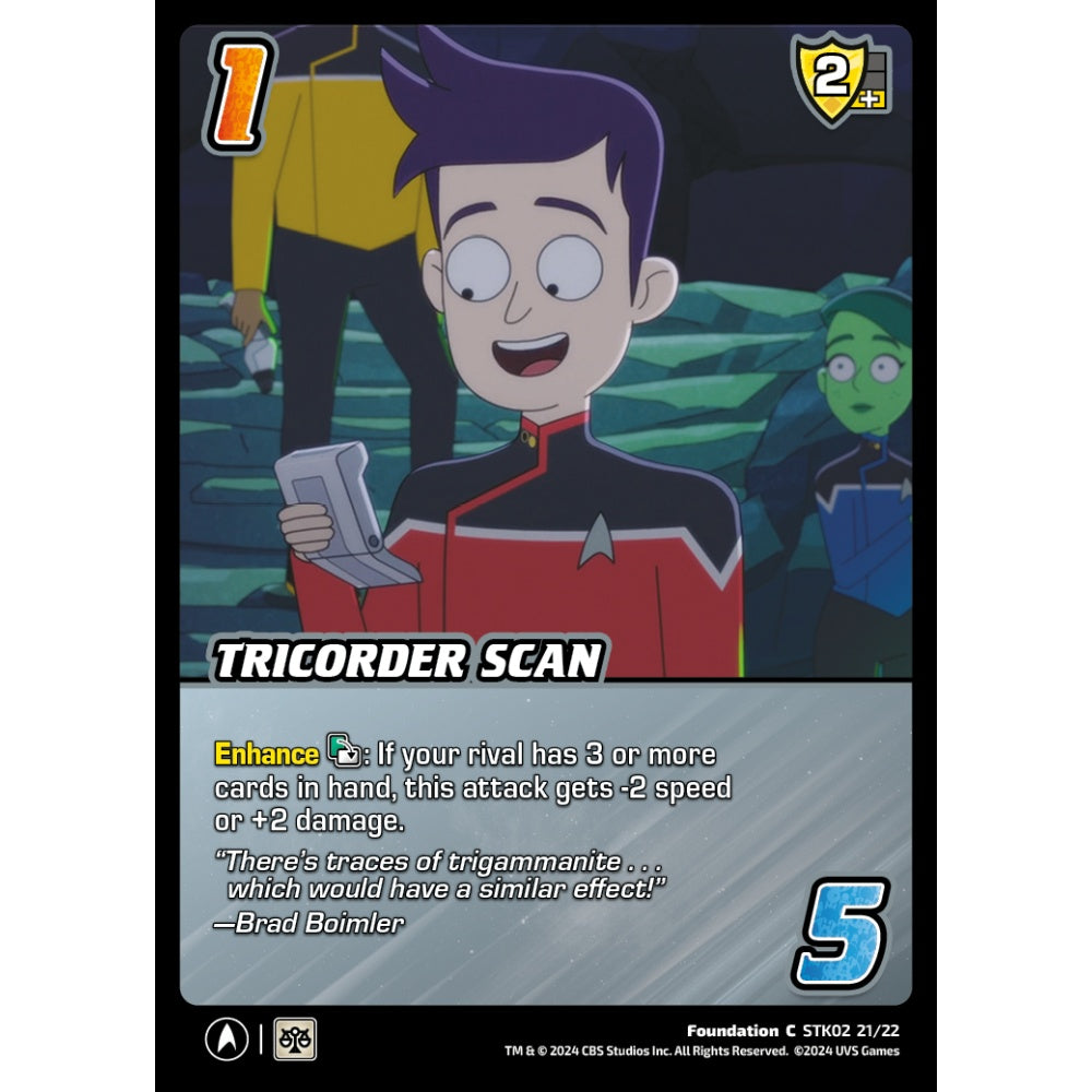 Tricorder Scan, 21/22, STK02, Universus, Star Trek Lower Decks Challenger Decks, Foundation, C