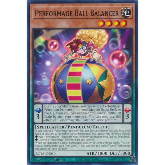 Performage Ball Balancer, ROTA-EN010, Common, Yu-Gi-Oh, Rage of the Abyss