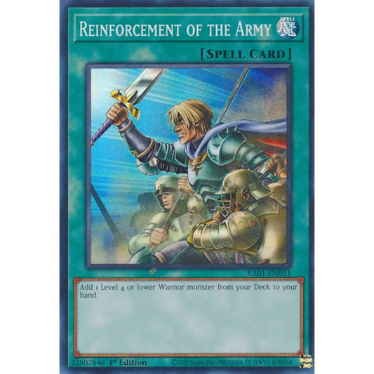 Yu-Gi-Oh! RA01-EN051 Reinforcement of the Army (Super Rare)