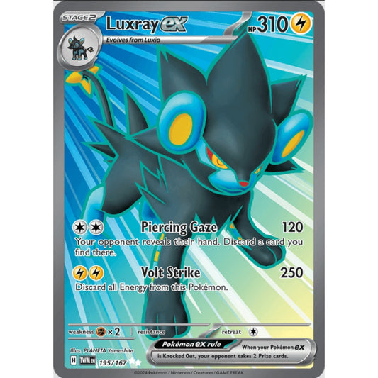 Luxray ex, Ultra Rare, 195/167, Pokemon Card Game, Twilight Masquerade