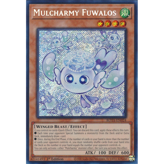 Mulcharmy Fuwalos, ROTA-EN024, Secret, Yu-Gi-Oh, Rage of the Abyss