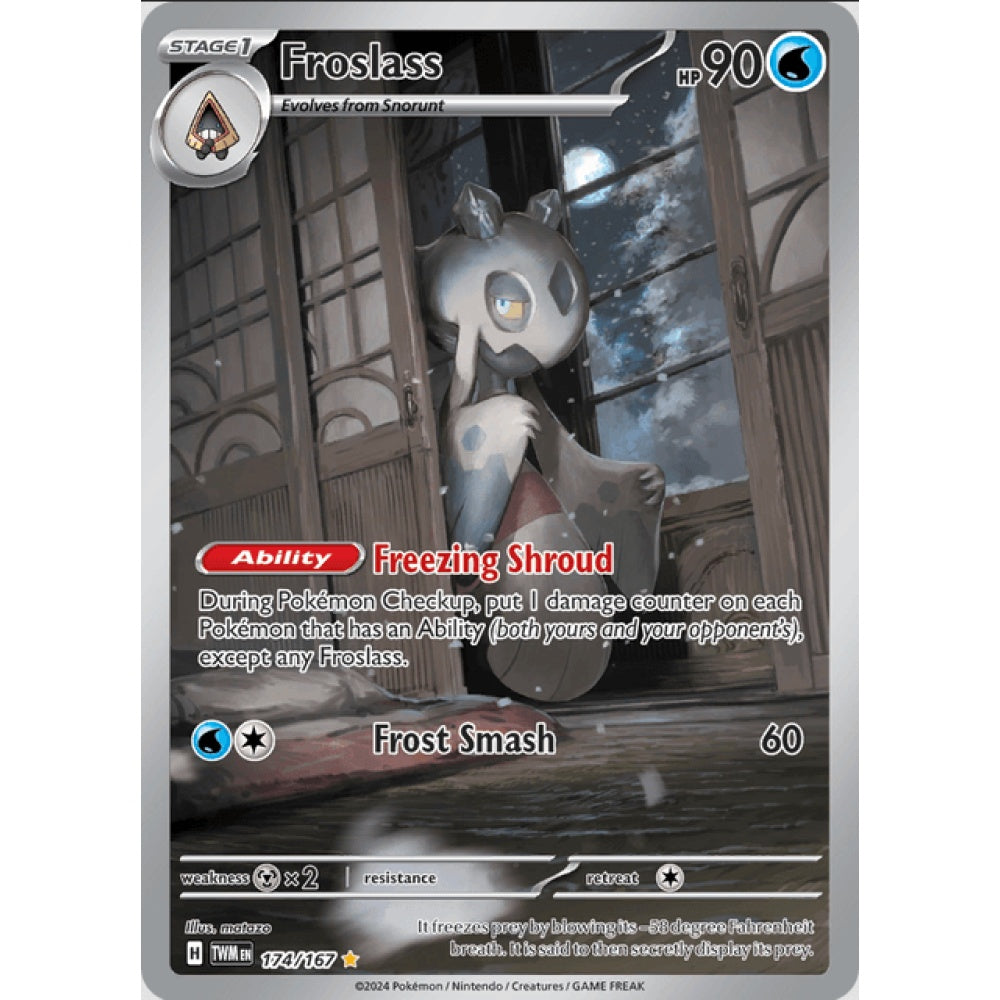 Froslass, Art Rare, 174/167, Pokemon Card Game, Twilight Masquerade