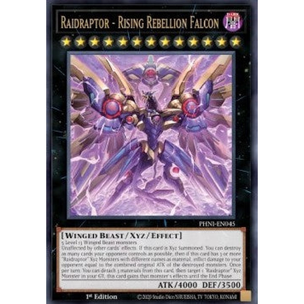 Yu-Gi-Oh! PHNI-EN045 Raidraptor - Rising Rebellion Falcon