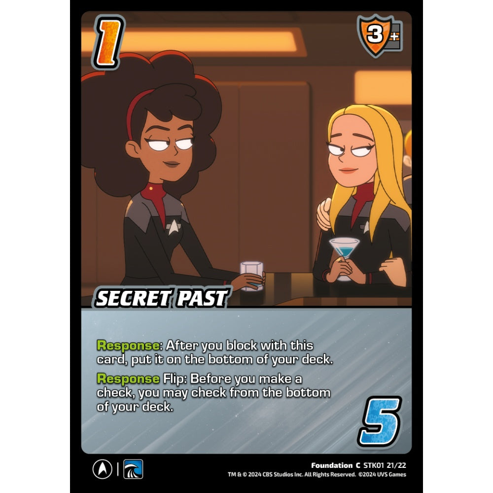 Secret Past, 21/22, STK01, Universus, Star Trek Lower Decks Challenger Decks, Foundation, C