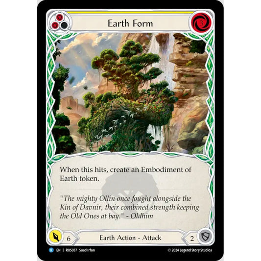 Earth Form (Yellow) (ROS037 R Rainbow foil)