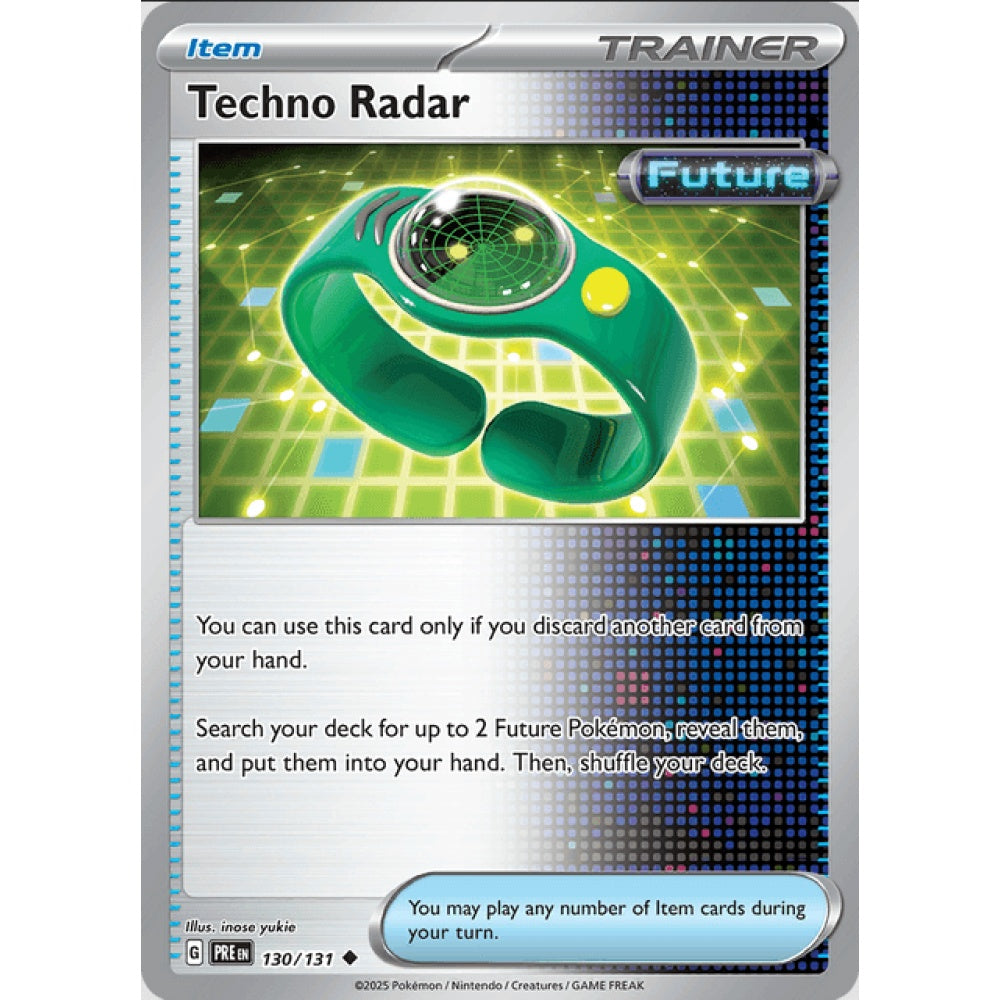 Techno Radar, Uncommon, 130/191, Pokemon Card Game, Prismatic Evolutions