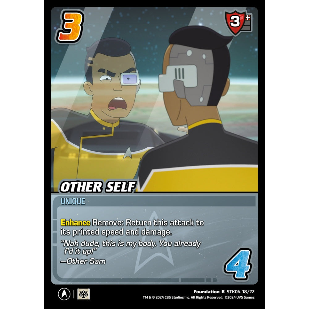 Other Self, 18/22, STK04, Universus, Star Trek Lower Decks Challenger Decks, Foundation, R