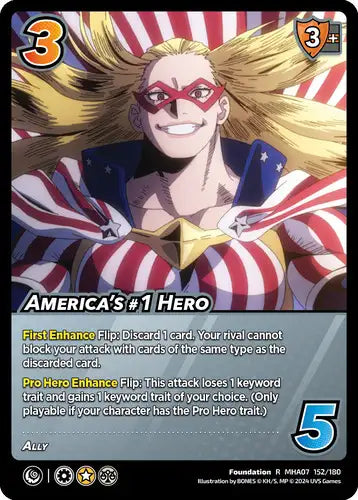 America's #1 Hero (R MHA07 152/180)