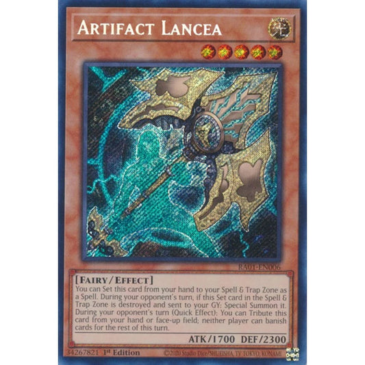 Yu-Gi-Oh! RA01-EN006 Artifact Lancea (Secret Rare)