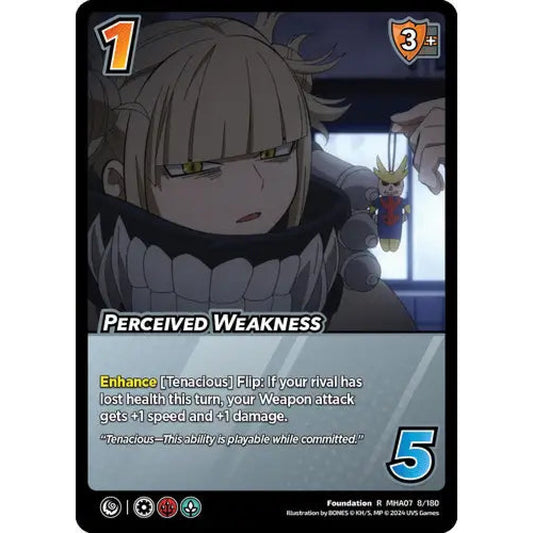 Perceived Weakness (R MHA07 8/180)