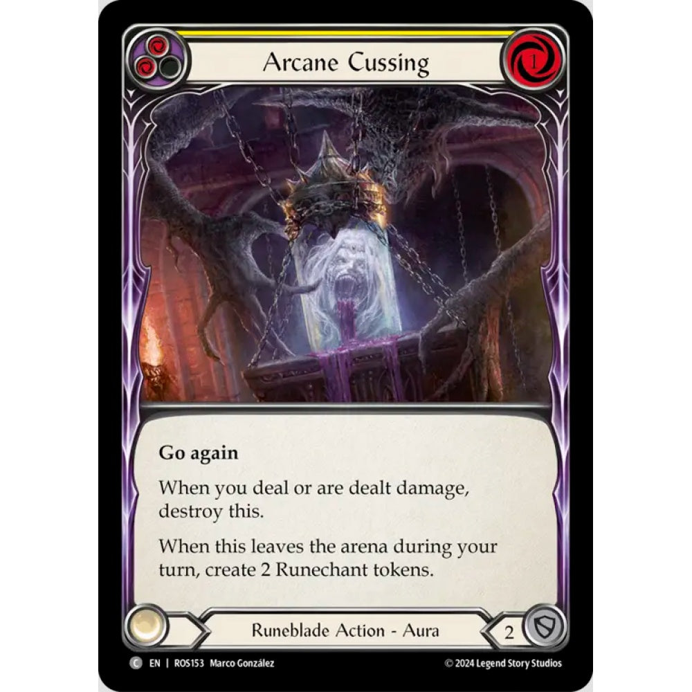 Arcane Cussing (Yellow) (ROS153 C Regular)