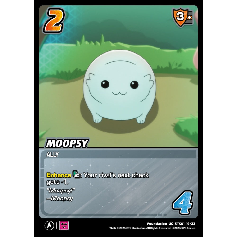 Moopsy, 19/22, STK01, Universus, Star Trek Lower Decks Challenger Decks, Foundation, UC