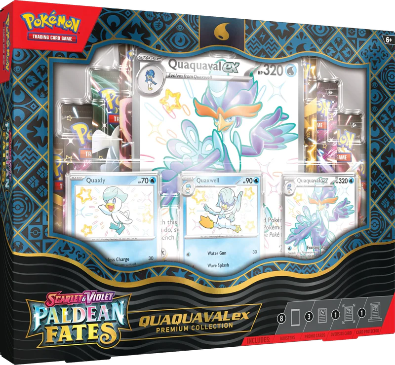 Pokemon Paldean Fates Premium Collection Box - Quaquaval