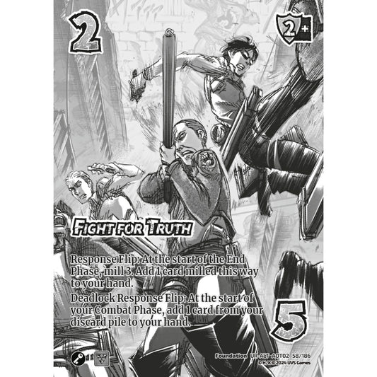 Fight for Truth, 58/186, AOT02, Universus, Attack on Titan: Origins of Power, Foundation, UR-ALT