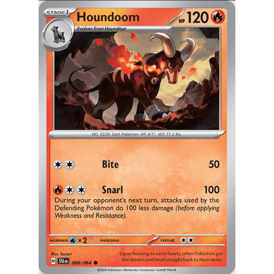 Houndoom (SFA 008/064 Common Reverse)