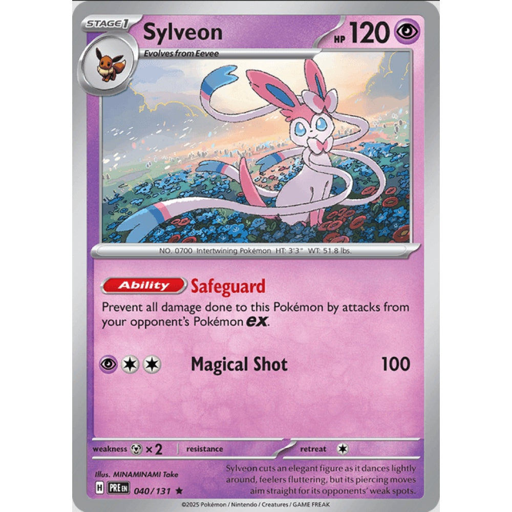 Sylveon, Rare, 040/191, Pokemon Card Game, Prismatic Evolutions